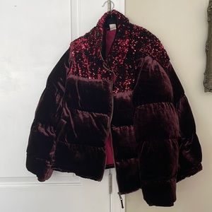 New without tags wine color jacket